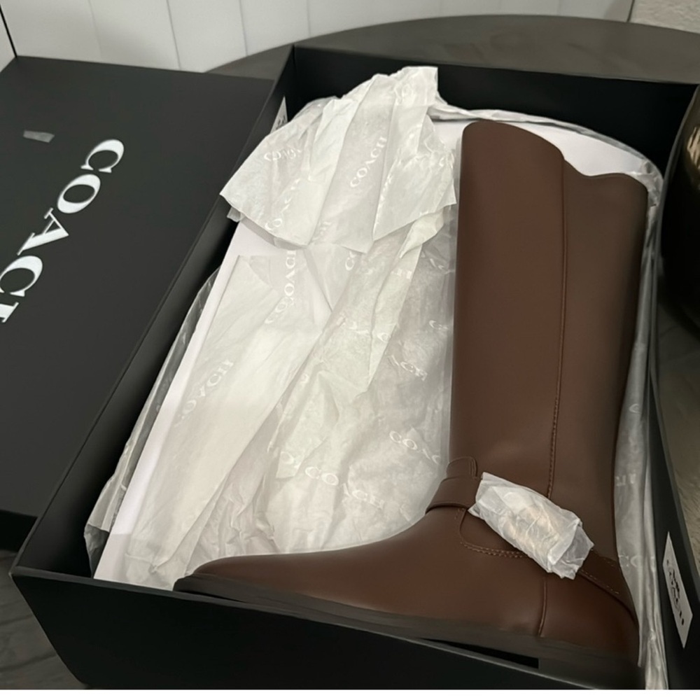 COACH Farrah Leather Boot - Picture 2 of 9